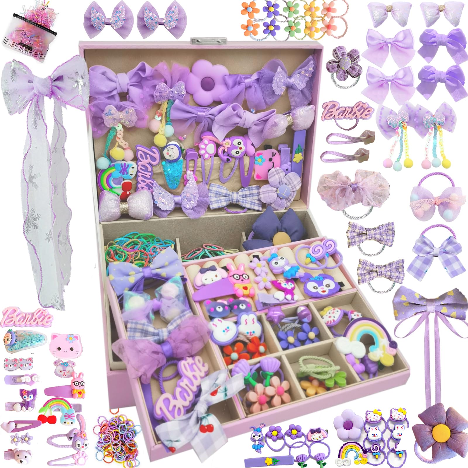 Amazon.com : PLIOPYIK Girls Hair Accessories Set, Hair Kit Jewelry